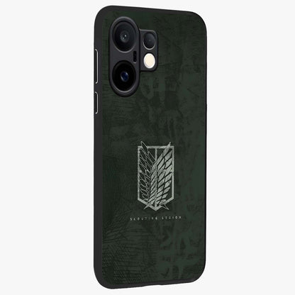 Wings Of Freedom Glass Case upright view showcasing powerful wings artwork with freedom themed design.
