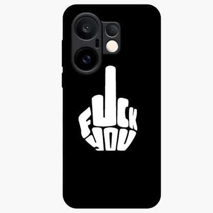 Rebel Mode On Glass Case showing flat back view with bold rebellious typography artwork and glossy glass finish.