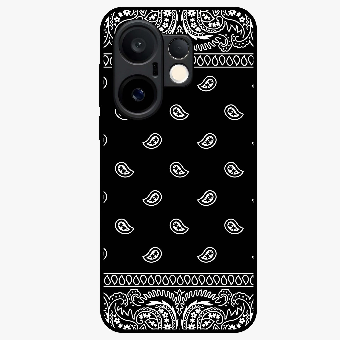 Retro Rebel Threads Glass Case showing flat back view with vintage street style artwork and glossy glass finish.