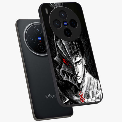 Berserker Blood Oath Glass Case displayed in angled mockup highlighting dark fantasy graphic design and powerful theme.