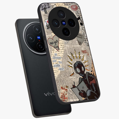 City Dream Sketch Glass Case displayed in angled mockup highlighting minimal city illustration with aesthetic sketch style.