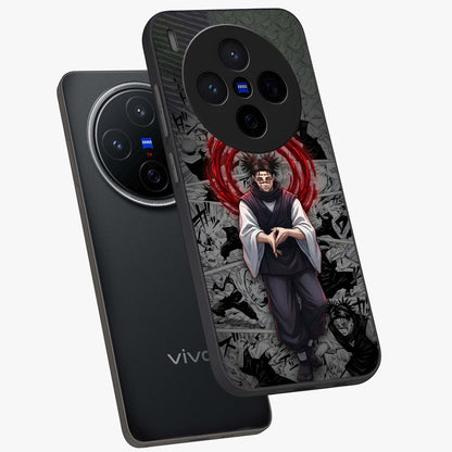 Cursed Ritual Ascension Glass Case displayed in angled mockup highlighting mystical ritual illustration with supernatural aesthetic.