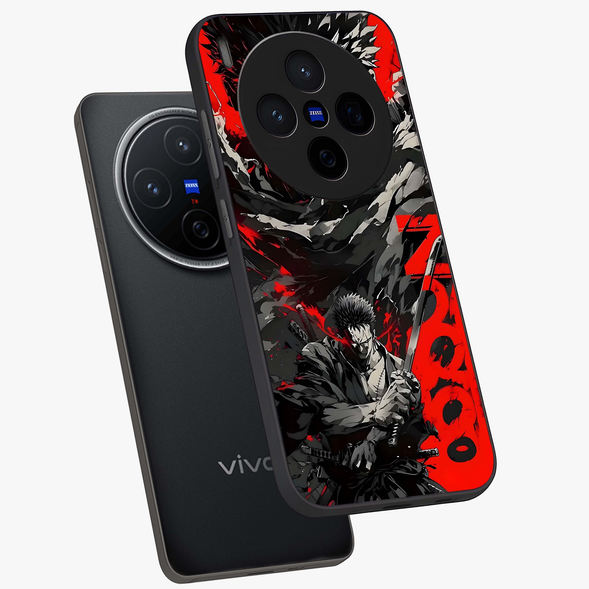 Demon Sword Resolve Glass Case displayed in angled mockup highlighting powerful demon sword illustration with dark fantasy aesthetic.