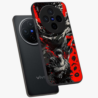 Demon Sword Resolve Glass Case displayed in angled mockup highlighting powerful demon sword illustration with dark fantasy aesthetic.