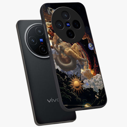 Galactic Divine God Glass Case displayed in angled mockup highlighting powerful celestial deity illustration with galactic aesthetic.