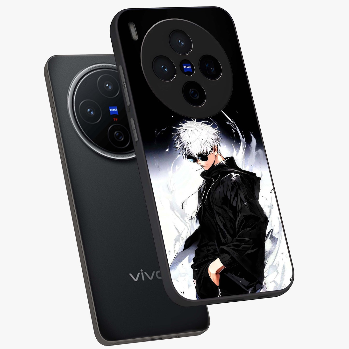 Limitless Shadow King Glass Case displayed in angled mockup highlighting dramatic dark hero design with intense aesthetic.