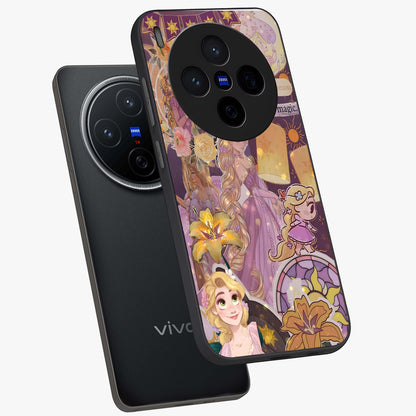 Magical Tangled Dream Glass Case displayed in angled mockup highlighting whimsical fantasy design with magical aesthetic.