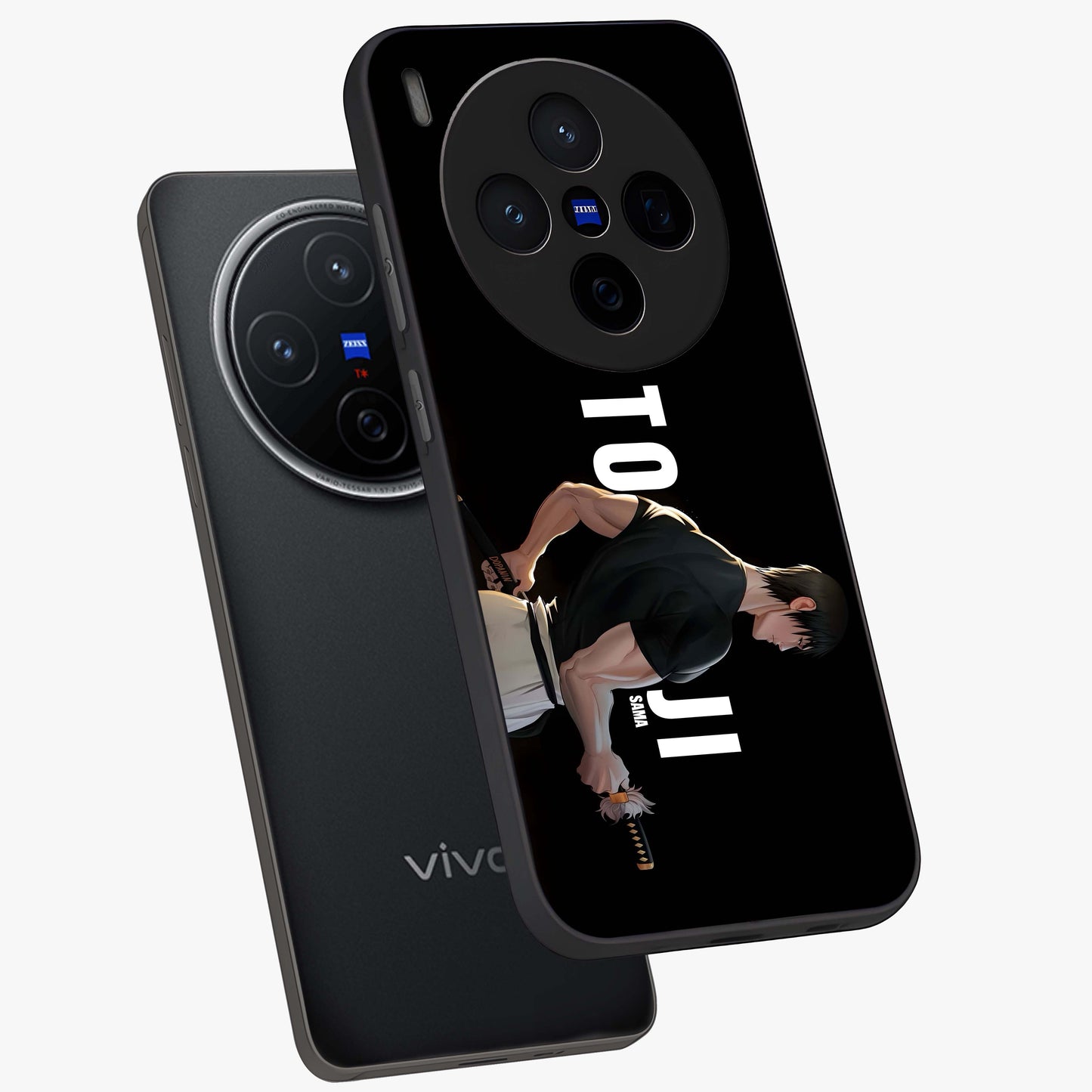 Midnight Blade Resolve Glass Case displayed in angled mockup highlighting powerful blade illustration with dramatic dark aesthetic.
