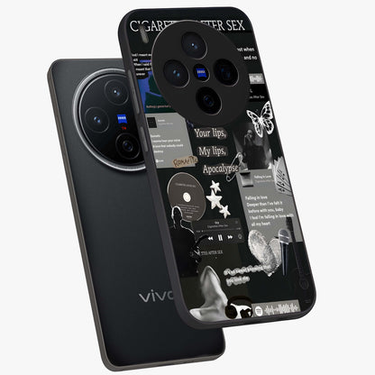 Midnight Love Echo Glass Case displayed in angled mockup highlighting elegant love inspired design with deep aesthetic style.