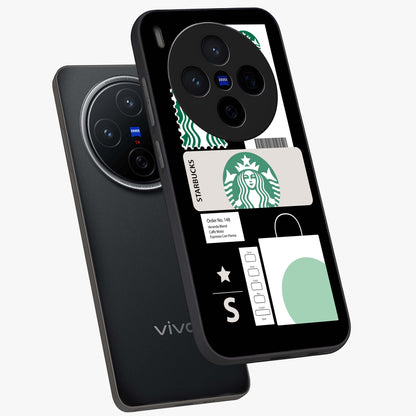 Starbucks Mocha Glass Case displayed in angled mockup highlighting stylish mocha themed design with cozy café aesthetic.