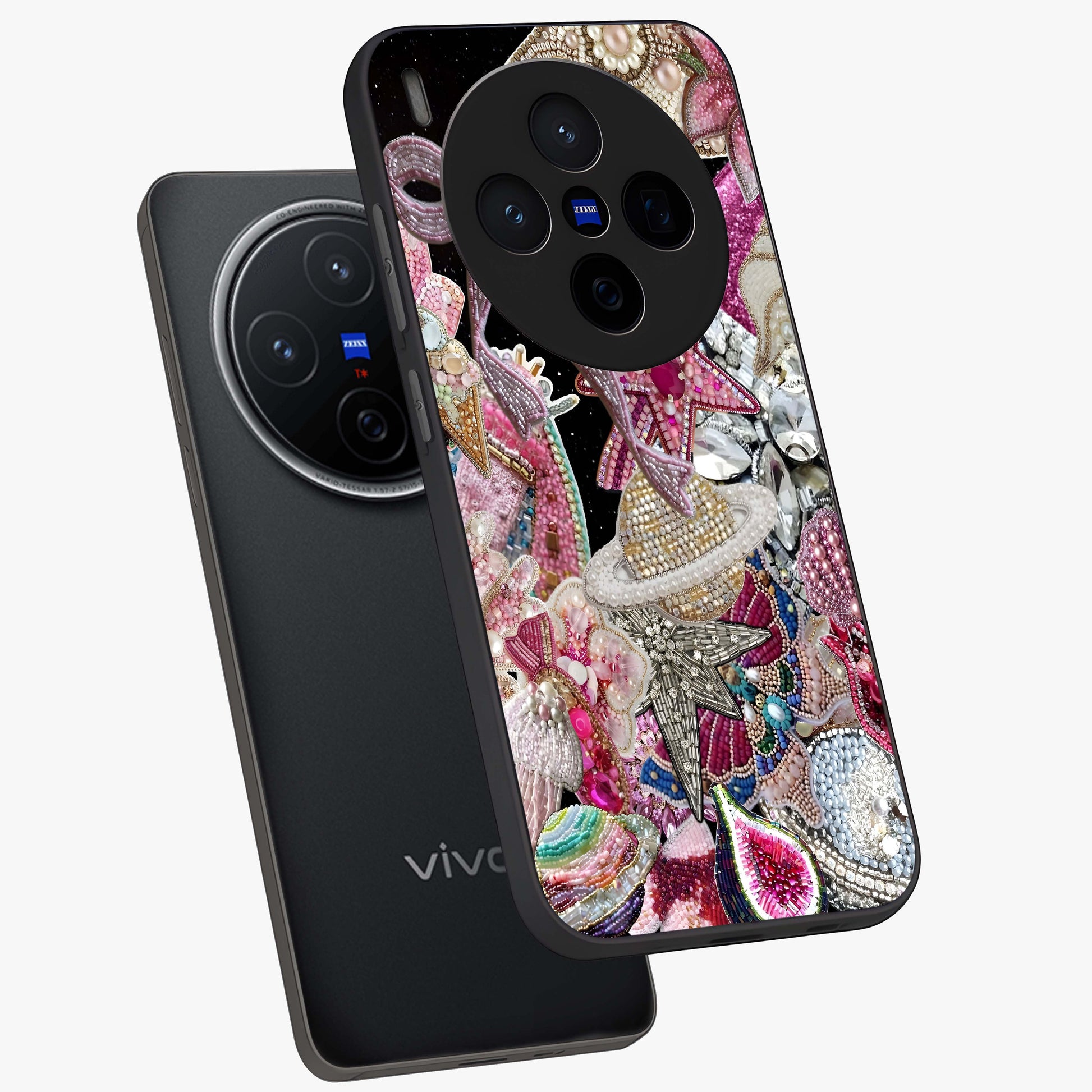 Starlit Jewel Dream Glass Case displayed in angled mockup highlighting glowing celestial jewel design with dreamy aesthetic.