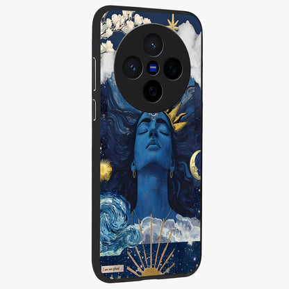 Aesthetic Lord Shiva Glass Case upright view showcasing powerful Lord Shiva artwork with devotional theme.