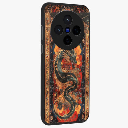 Inferno Dragon Soul Glass Case upright view showcasing intense dragon artwork with fantasy fire theme.