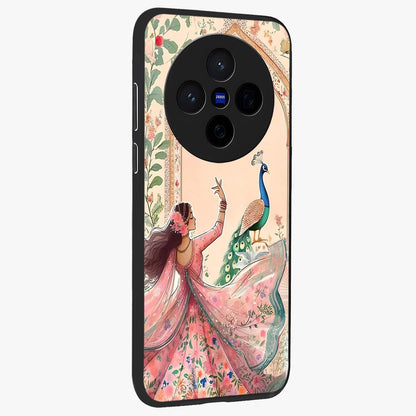 Royal Grace Muse Glass Case upright view showcasing stylish artistic artwork with sophisticated royal theme.