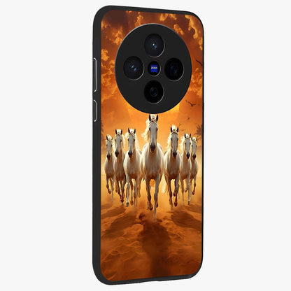 Wild Sunset Majesty Glass Case upright view showcasing dramatic sunset artwork with bold nature theme.