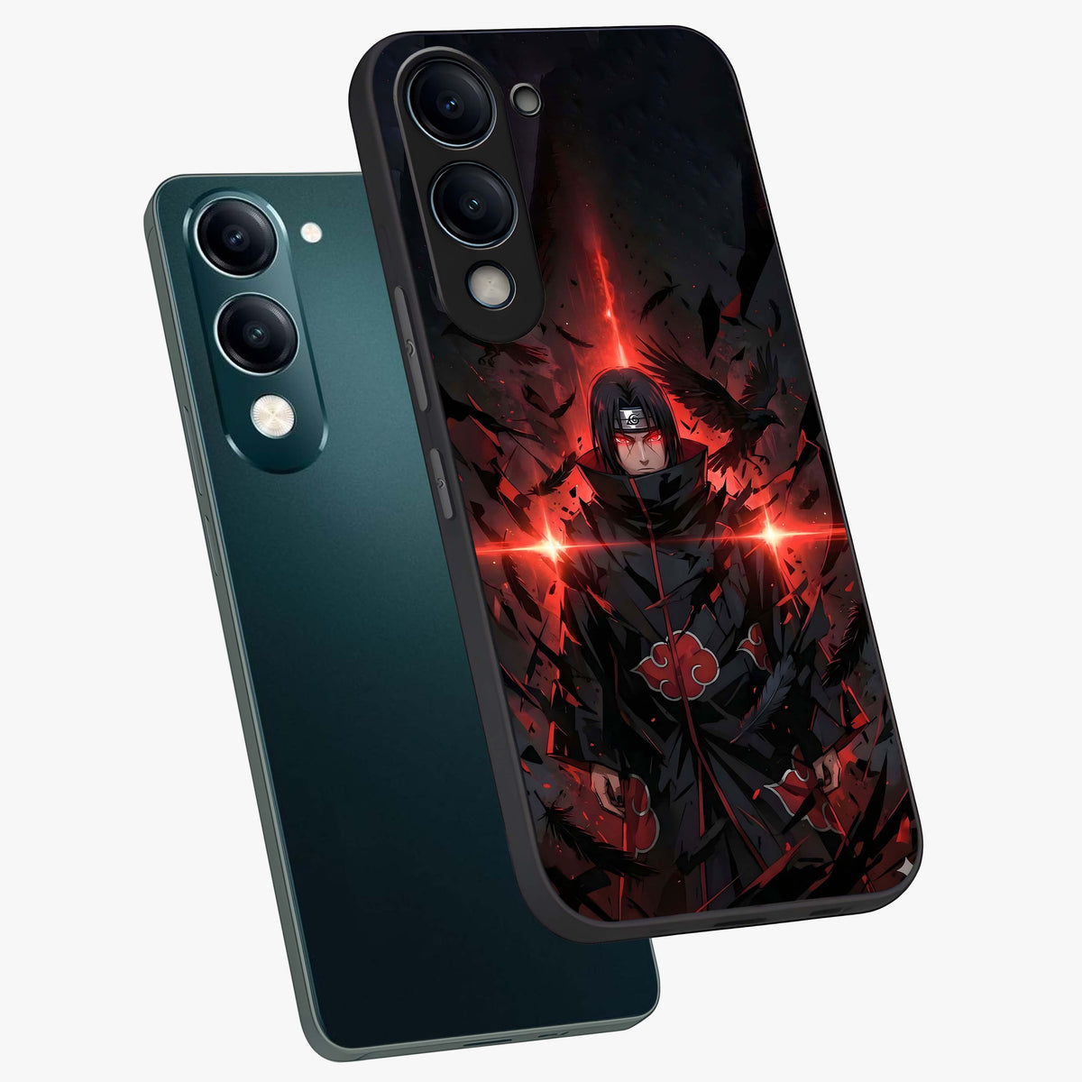 Focused Blade Discipline Glass Case displayed in angled mockup highlighting clean minimal text artwork with modern aesthetic style.