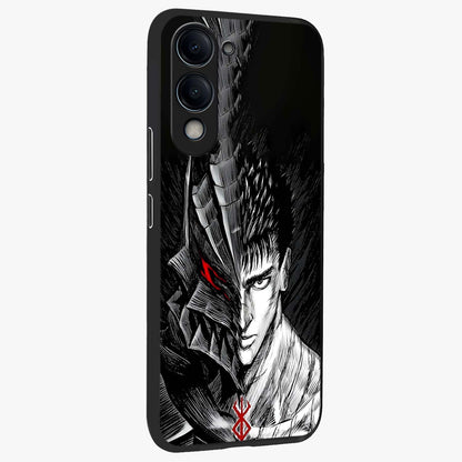 Berserker Blood Oath Glass Case upright view showcasing intense warrior aesthetic with dramatic artistic style.