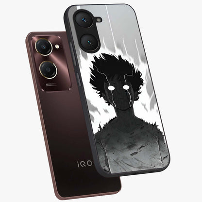 Awakened Inner Rage Glass Case displayed in angled mockup highlighting powerful graphic design and bold artistic theme.