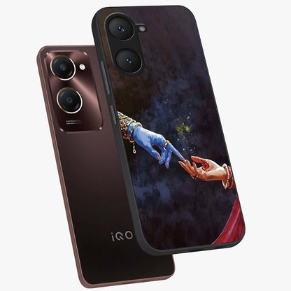 Divine Touch Eternal Glass Case displayed in angled mockup highlighting elegant divine inspired design with calm aesthetic style.