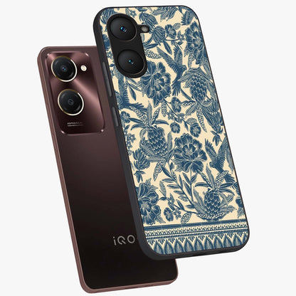 Heirloom Wild Bloom Glass Case displayed in angled mockup highlighting botanical bloom design with classic aesthetic style.