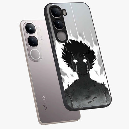 Awakened Inner Rage Glass Case displayed in angled mockup highlighting powerful graphic design and bold artistic theme.