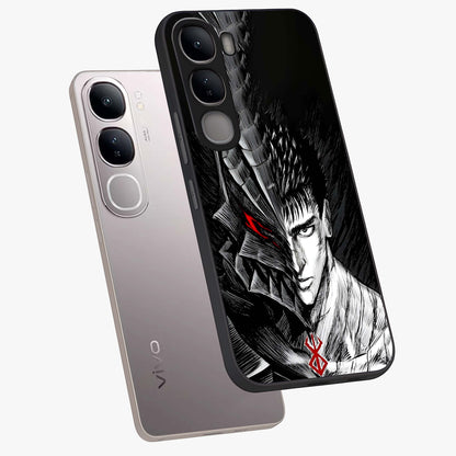 Berserker Blood Oath Glass Case displayed in angled mockup highlighting dark fantasy graphic design and powerful theme.