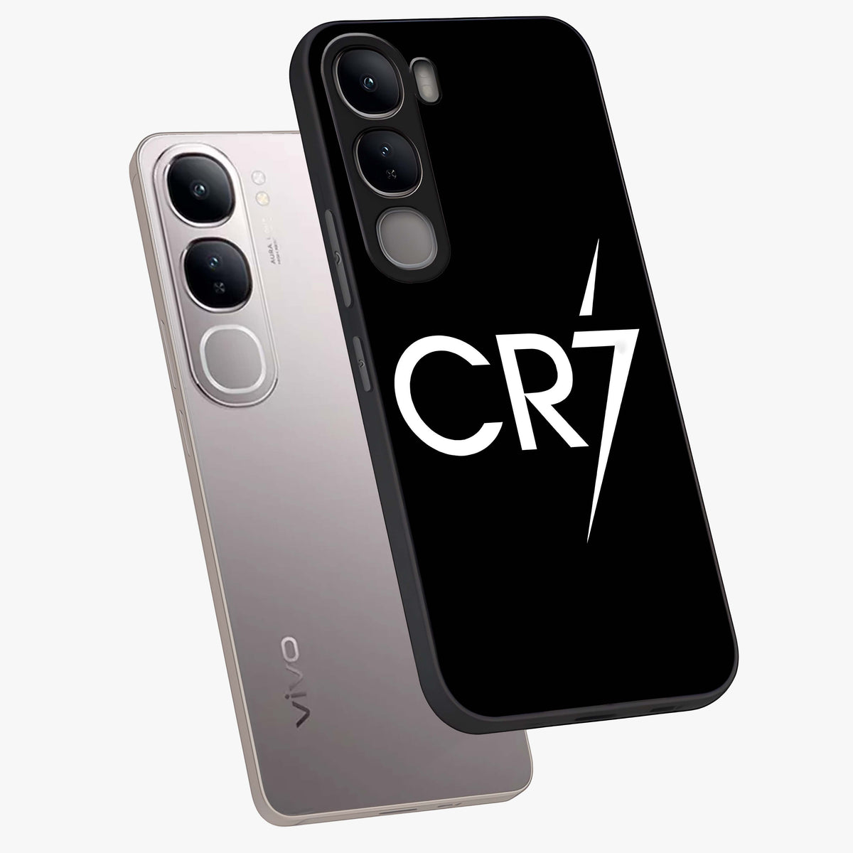 Cr7 Elite Strike Glass Case displayed in angled mockup highlighting powerful sports graphic with bold athletic theme.