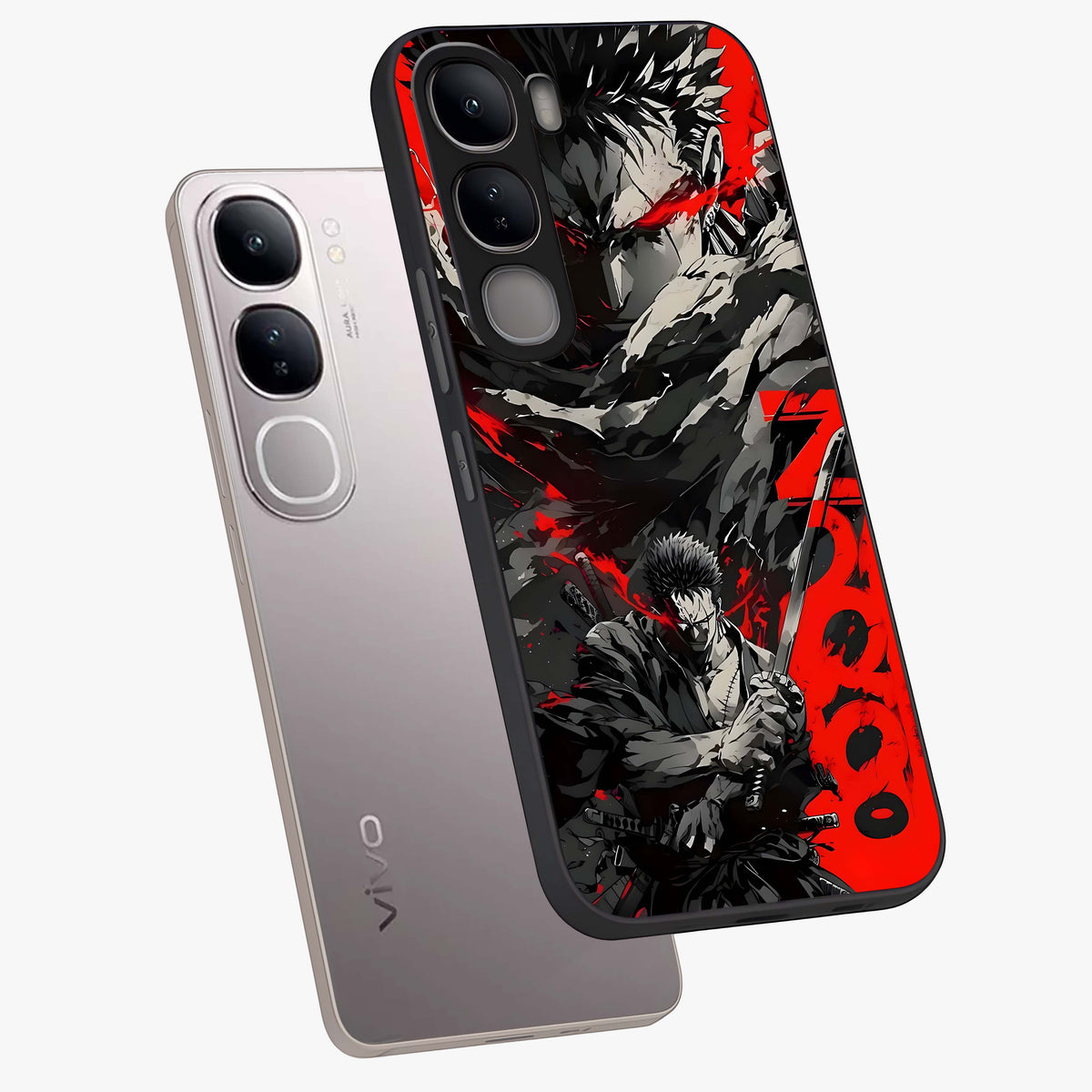 Demon Sword Resolve Glass Case displayed in angled mockup highlighting powerful demon sword illustration with dark fantasy aesthetic.