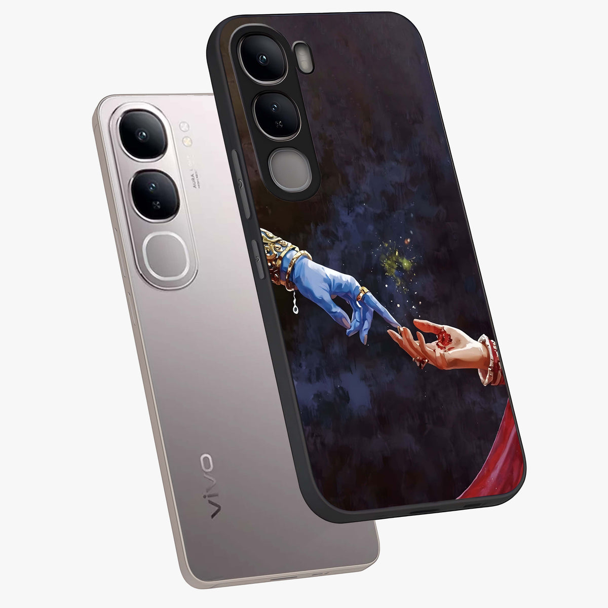 Divine Touch Eternal Glass Case displayed in angled mockup highlighting elegant divine inspired design with calm aesthetic style.