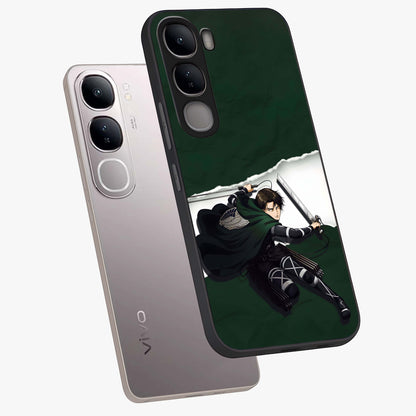 Emerald War Vanguard Glass Case displayed in angled mockup highlighting intense battle inspired design with emerald tone aesthetic.