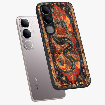 Inferno Dragon Soul Glass Case displayed in angled mockup highlighting powerful dragon illustration with inferno aesthetic.
