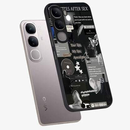 Midnight Love Echo Glass Case displayed in angled mockup highlighting elegant love inspired design with deep aesthetic style.