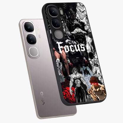 Relentless Power Focus Glass Case displayed in angled mockup highlighting bold statement design with modern aesthetic style.