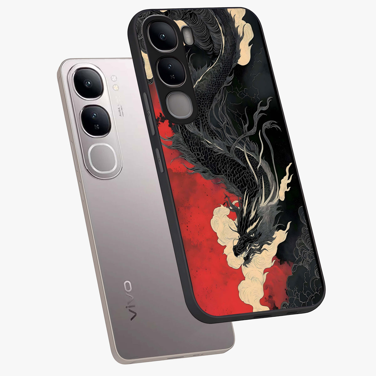 Shadow Dragon Fury Glass Case displayed in angled mockup highlighting powerful dragon illustration with dark fantasy aesthetic.