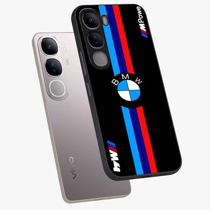 Turbo BMW Beast Glass Case displayed in angled mockup highlighting sleek racing car design with bold automotive aesthetic.