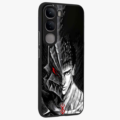Berserker Blood Oath Glass Case upright view showcasing intense warrior aesthetic with dramatic artistic style.
