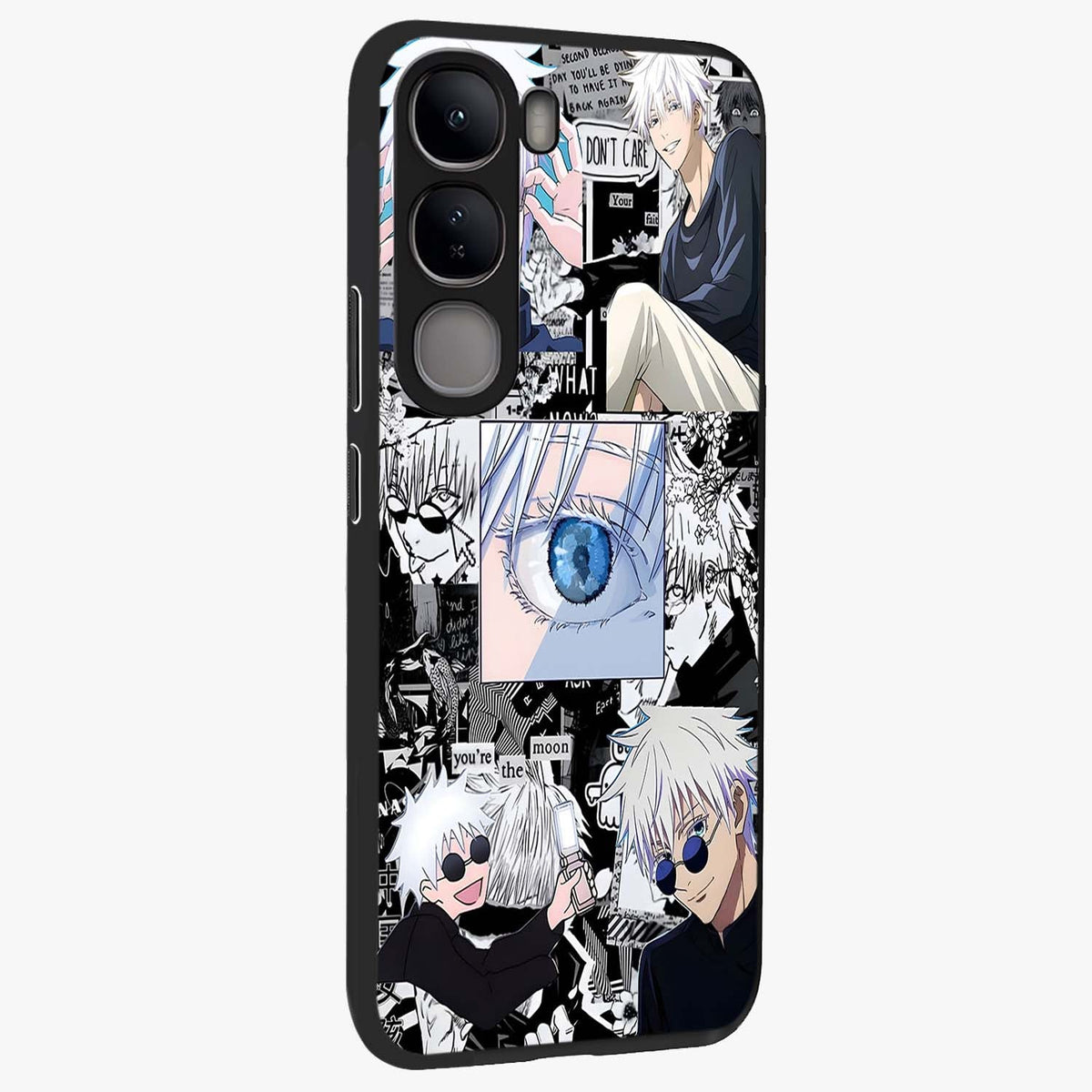 Infinity Sorcerer Chaos Glass Case upright view showcasing dramatic sorcerer artwork with chaotic mystical theme.