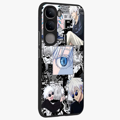 Infinity Sorcerer Chaos Glass Case upright view showcasing dramatic sorcerer artwork with chaotic mystical theme.