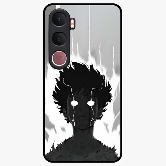 Awakened Inner Rage Glass Case showing flat back view with intense artistic artwork and glossy glass finish.