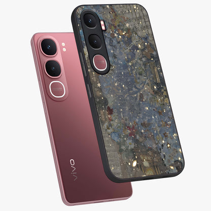 Aesthetic Astrolophia Glass Case displayed in angled mockup highlighting artistic aesthetic elements and smooth glass surface.