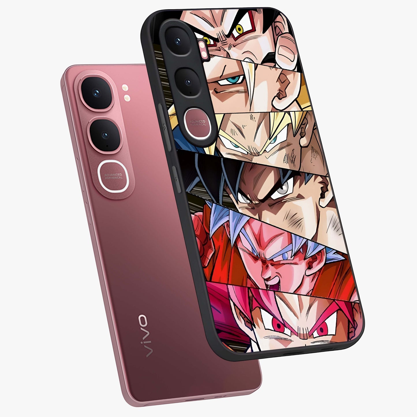 Anime Character Glass Case displayed in angled mockup highlighting colorful anime character illustration.