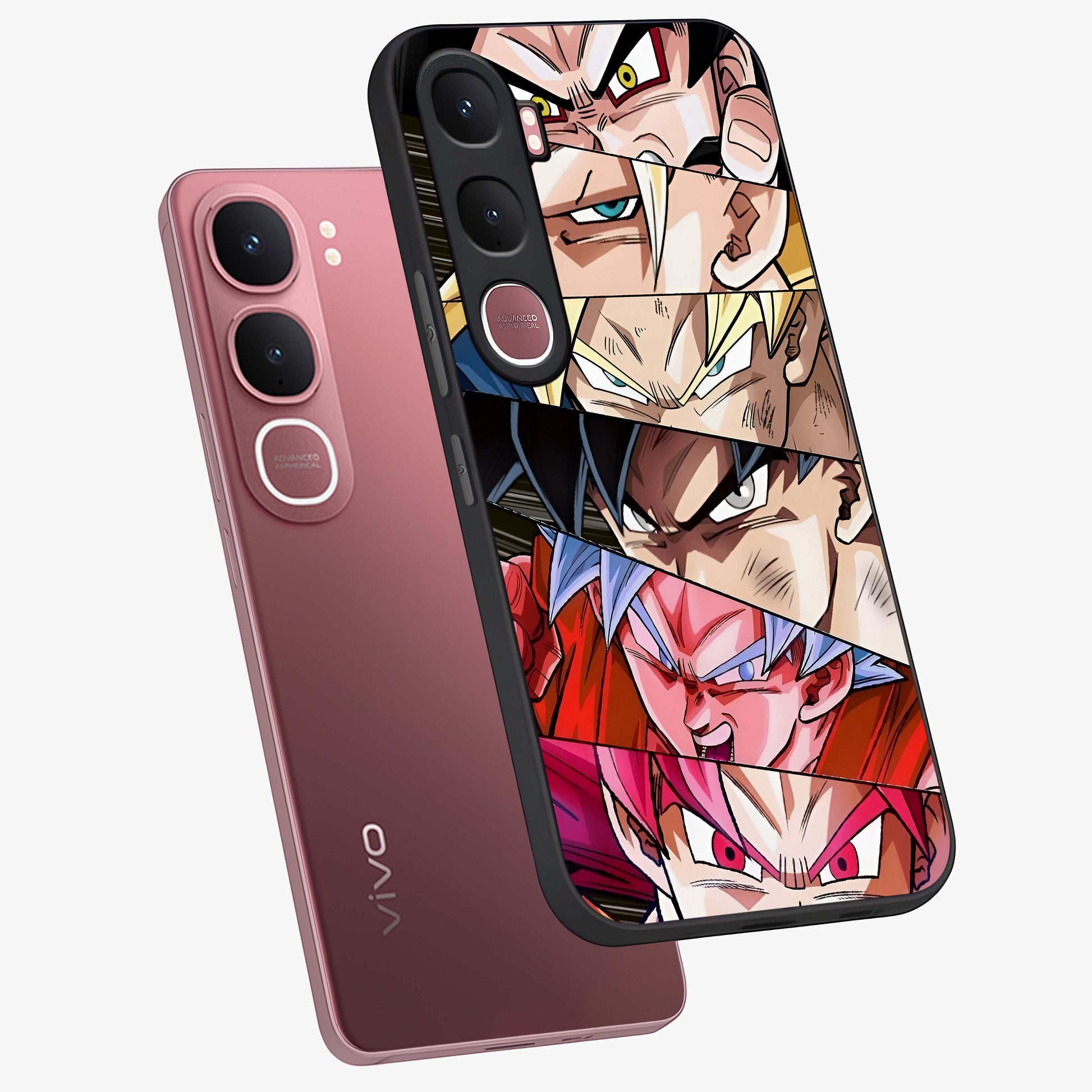 Anime Character Glass Case displayed in angled mockup highlighting colorful anime character illustration.