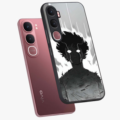 Awakened Inner Rage Glass Case displayed in angled mockup highlighting powerful graphic design and bold artistic theme.