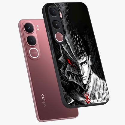 Berserker Blood Oath Glass Case displayed in angled mockup highlighting dark fantasy graphic design and powerful theme.