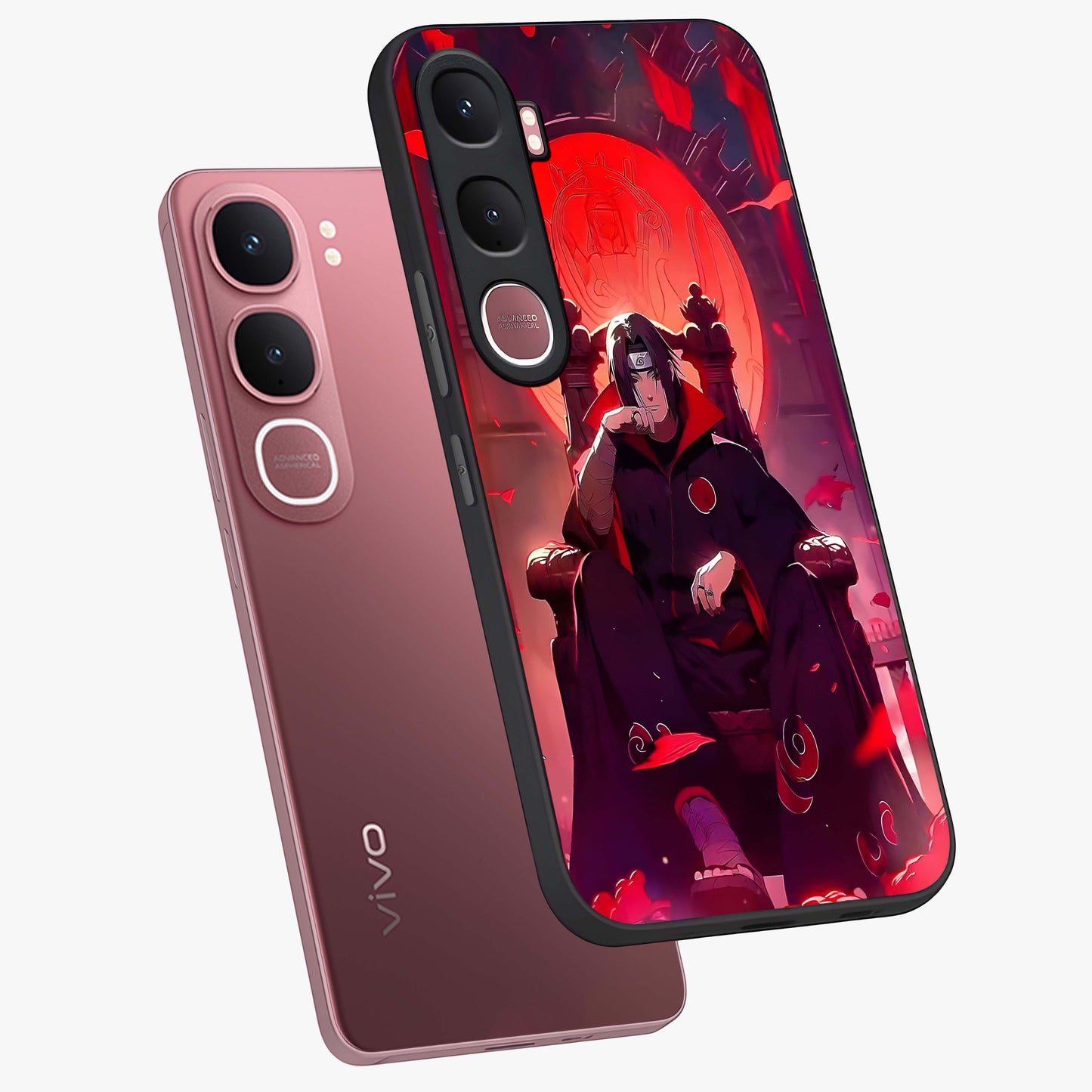 Blood Moon Sovereign Glass Case displayed in angled mockup highlighting dark celestial moon design and dramatic theme.