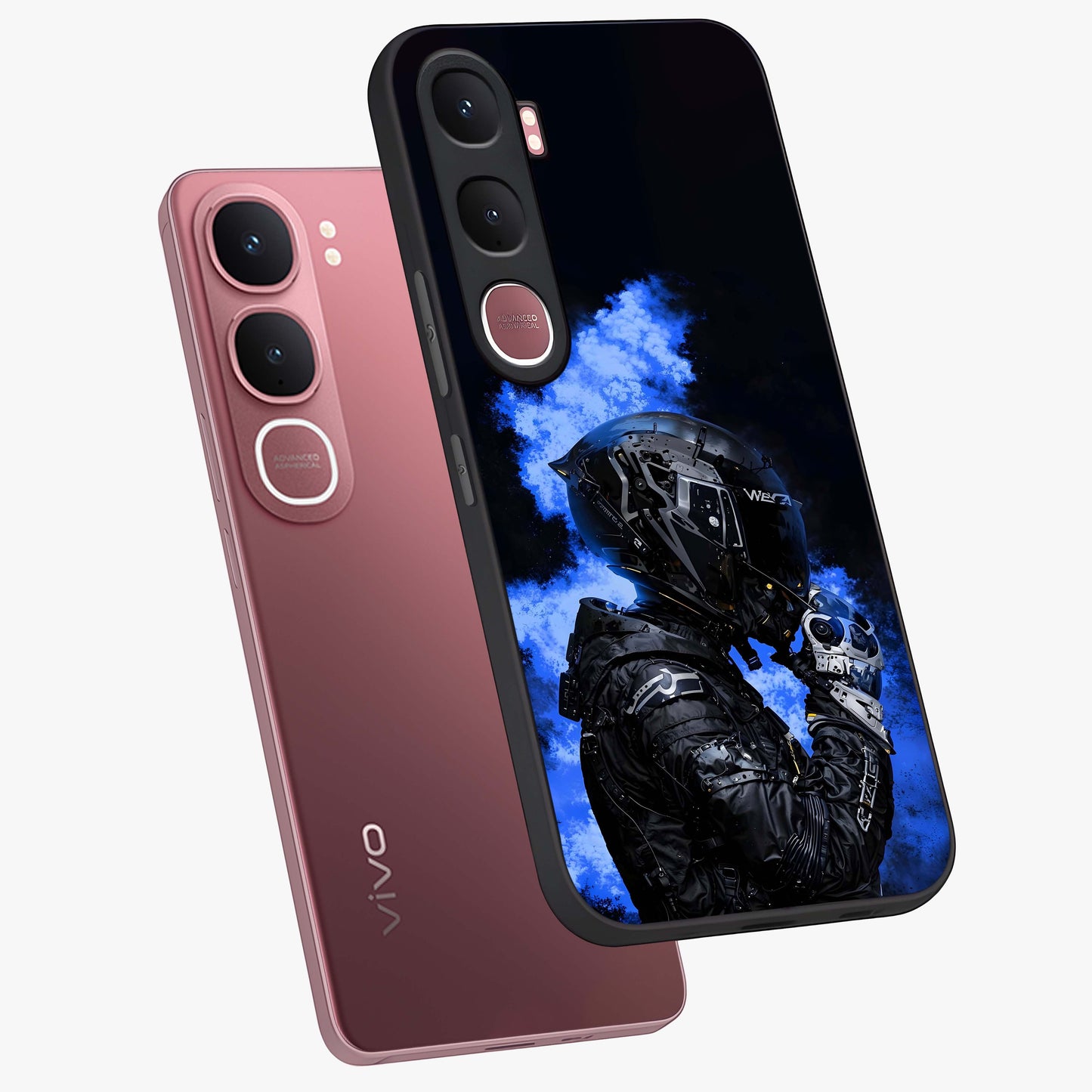 Cyber Sentinel Protocol Glass Case displayed in angled mockup highlighting digital cyber design with sci-fi aesthetic style.