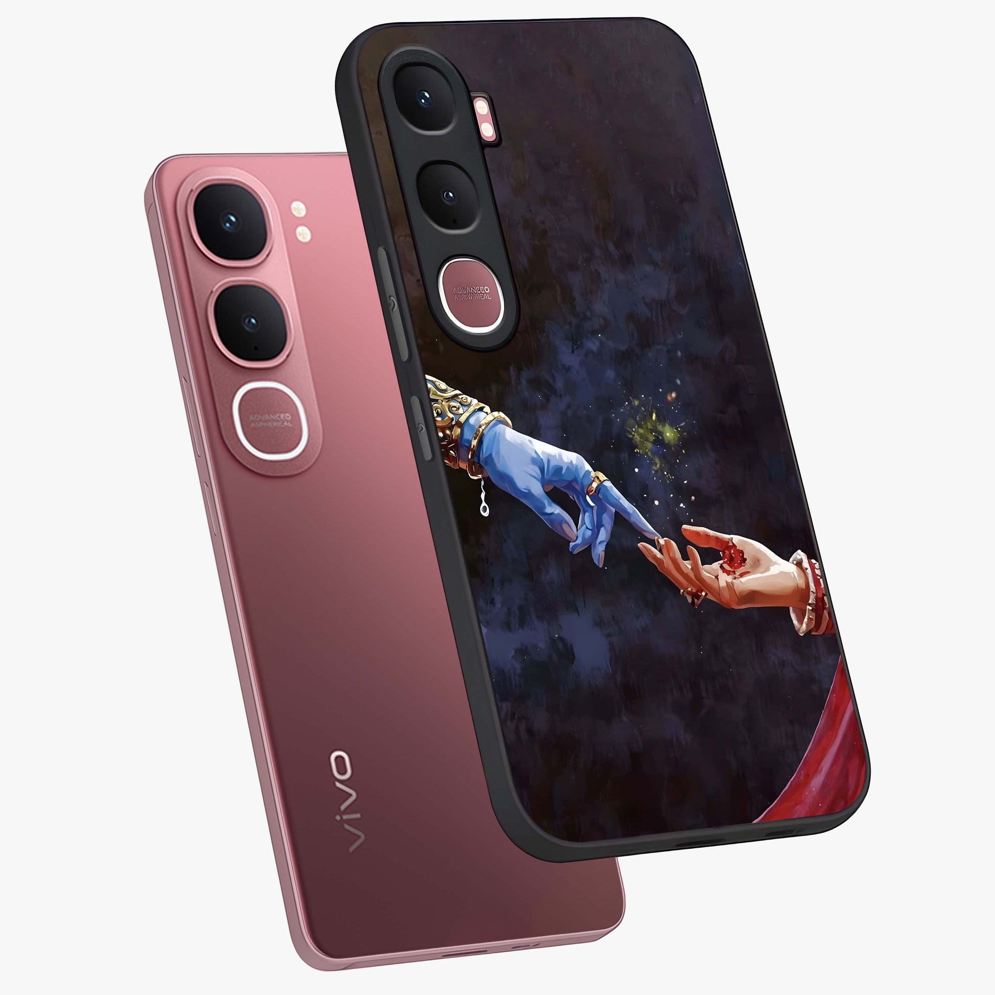 Divine Touch Eternal Glass Case displayed in angled mockup highlighting elegant divine inspired design with calm aesthetic style.