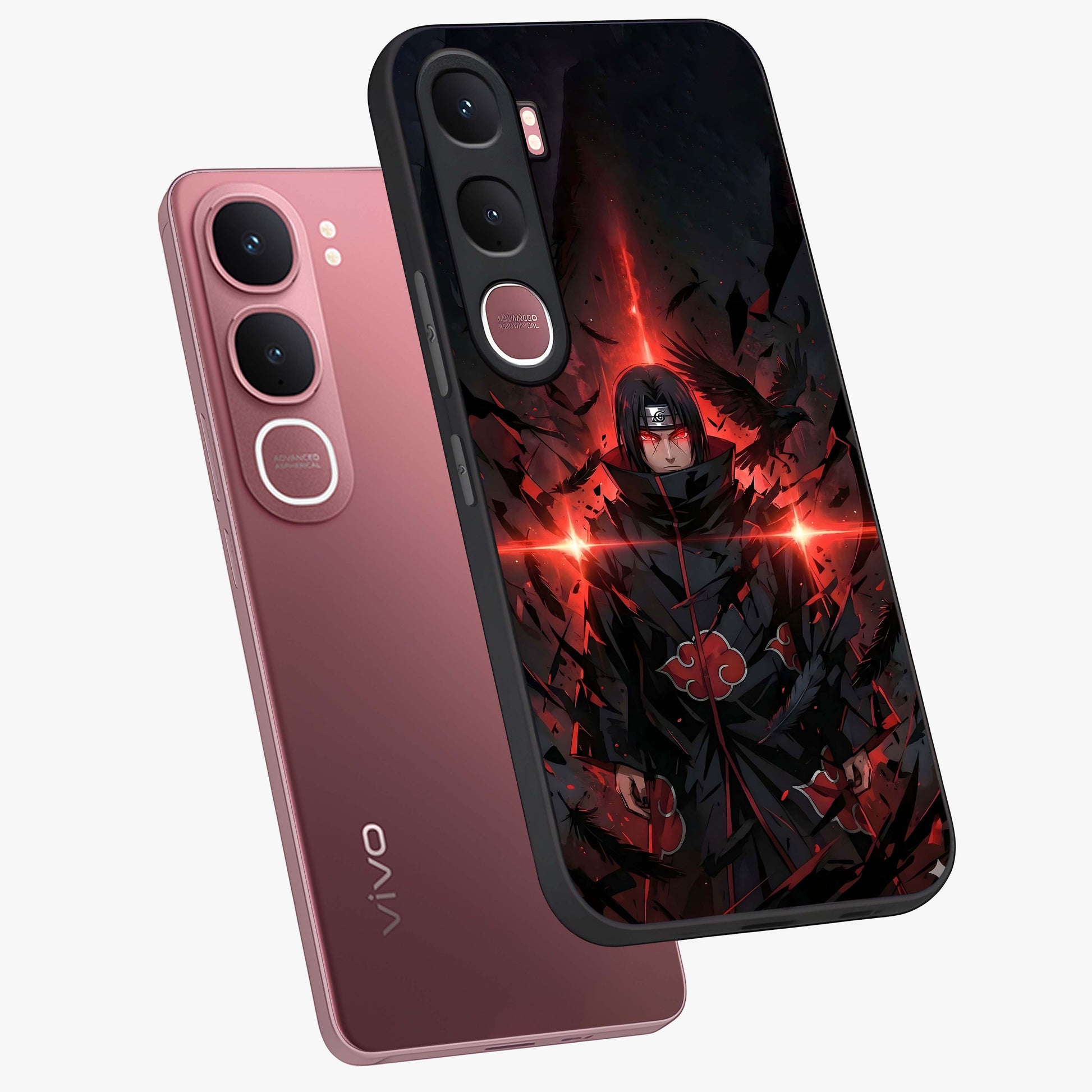 Focused Blade Discipline Glass Case displayed in angled mockup highlighting clean minimal text artwork with modern aesthetic style.