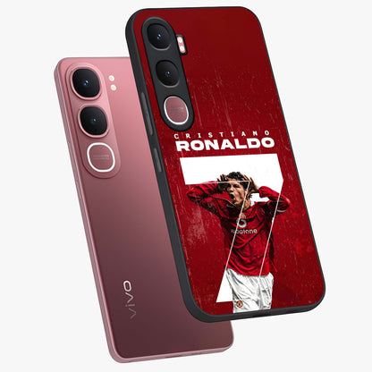 Goal Celebration Legacy Glass Case displayed in angled mockup highlighting energetic sports celebration design with bold athletic theme.