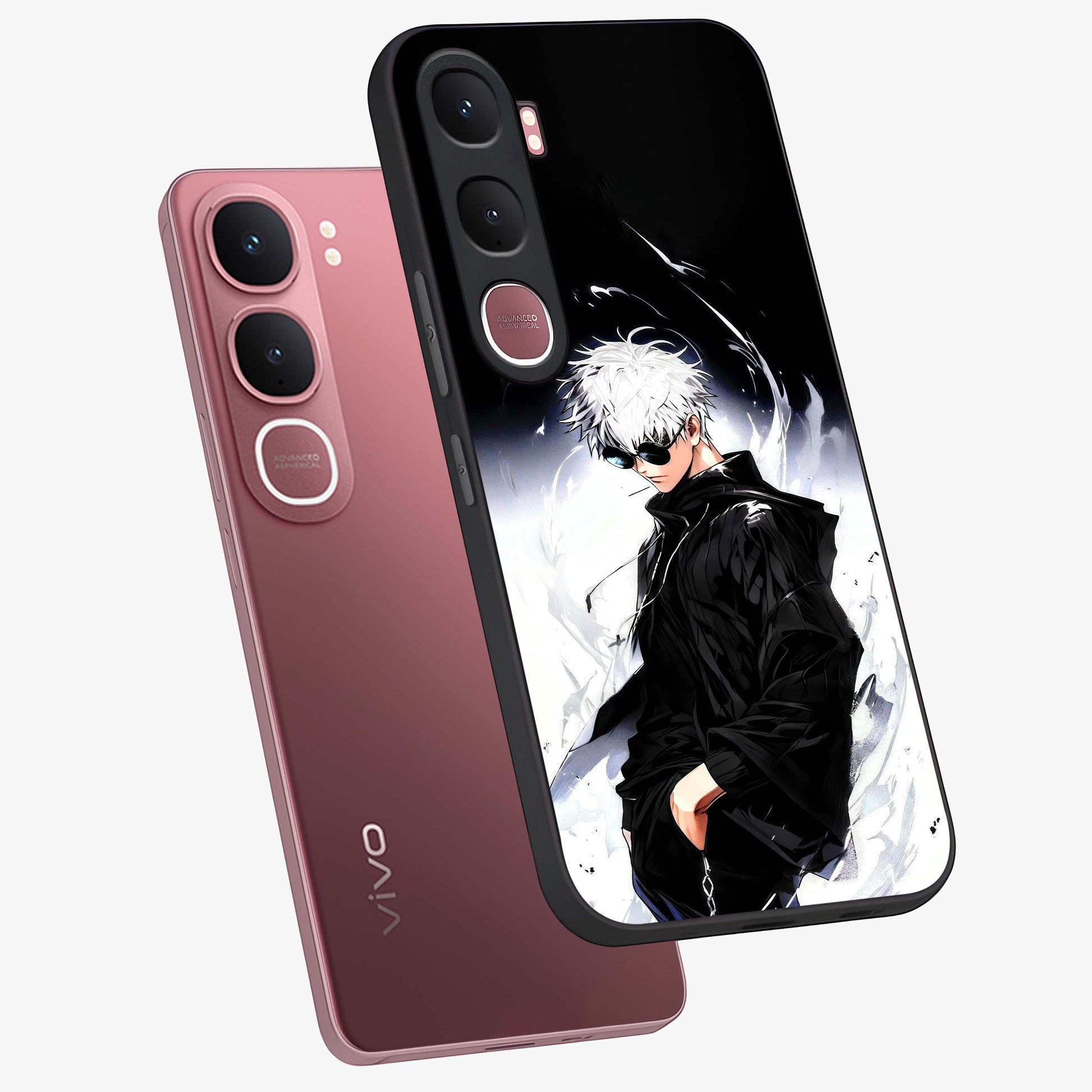 Limitless Shadow King Glass Case displayed in angled mockup highlighting dramatic dark hero design with intense aesthetic.